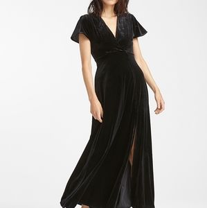 Velvet Crossover Dress